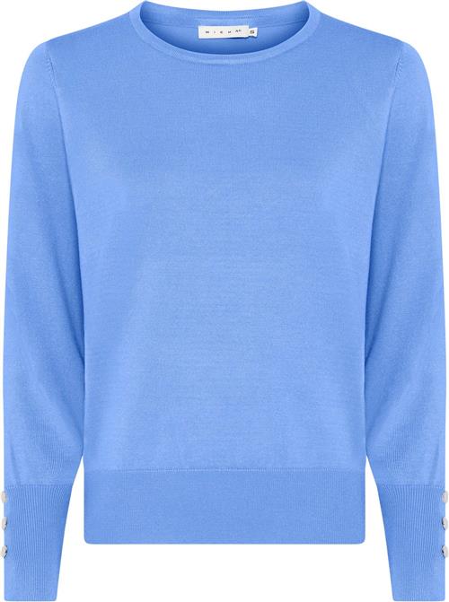 Micha BB Jumper_Bbautumnviscoseknit Kvinde Denim Blue Sweaters Str XL - Denim hos Magasin