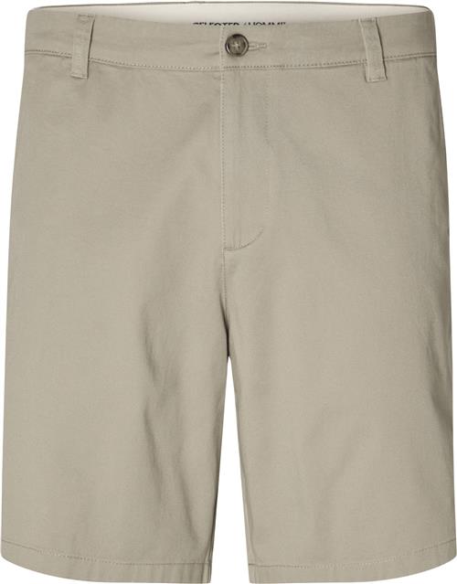 Se Selected Homme Slhregular Bill Flex Shorts Noos Mand Chinchilla Chino Shorts Regular Fit Str XL - Bomuld hos Magasin ved Magasin