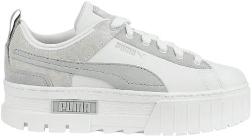 Puma Mayze Raw Muted Animal Sneakers Kvinde Hvid Sneakers Str 42 - Læder hos Magasin