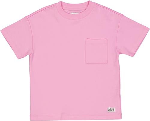 Müsli by Green Cotton Olsen Kids Pocket s/s T Str 134 - Bonbon Bluser Bomuld hos Magasin