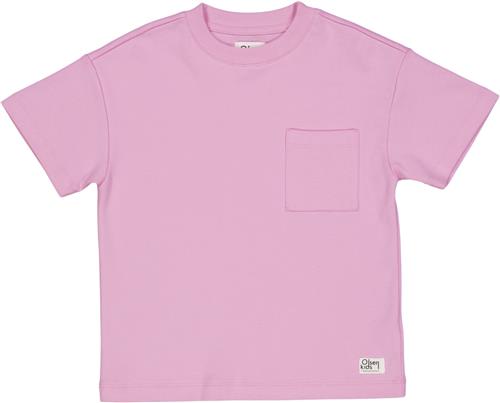 Müsli by Green Cotton Olsen Kids Pocket s/s T Str 116 - Bonbon Bluser Bomuld hos Magasin