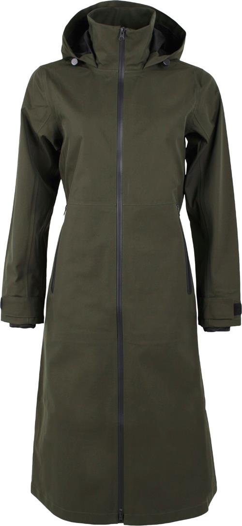 Danefæ The Danedogwalker Raincoat Dark Army Kvinde Dark Army Regnjakker Str L - Lycra hos Magasin