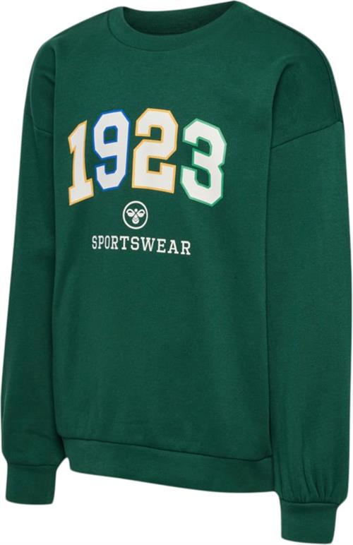 Se Hummel Hmlkason Sweatshirt Str 10 år / 140 cm - Rain Forest Sweatshirts hos Magasin ved Magasin