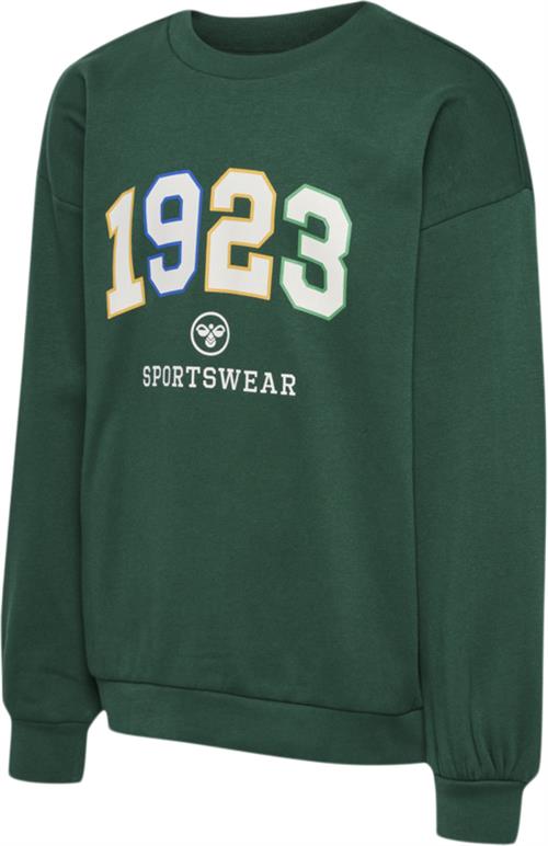 Hummel Hmlkason Sweatshirt Str 6 år / 116 cm - Rain Forest Sweatshirts hos Magasin