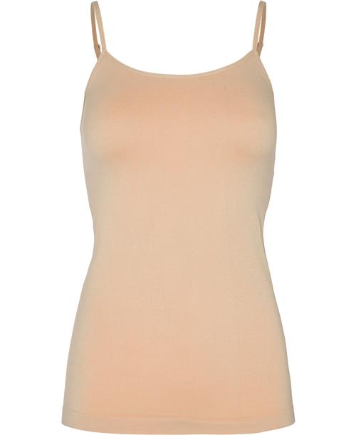 Magasin du Nord Collection Magasin Mellanie 7 S Seamless Top Kvinde Hazelnut Tanktoppe Str S Polyamid