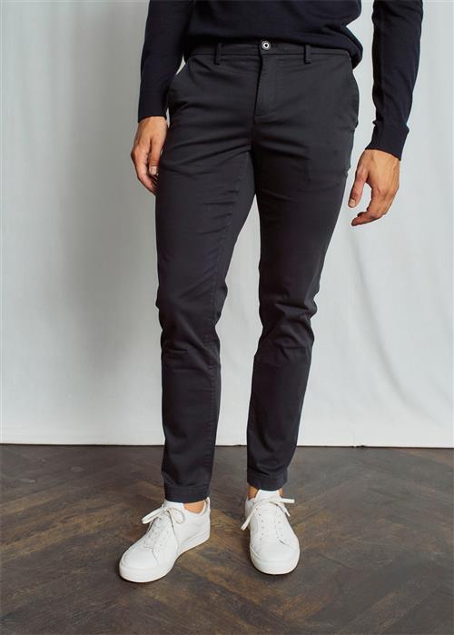 Bruun & Stengade BS Malik Regular Fit Chinos Mand Navy Chinos Str W32 / L34 - hos Magasin