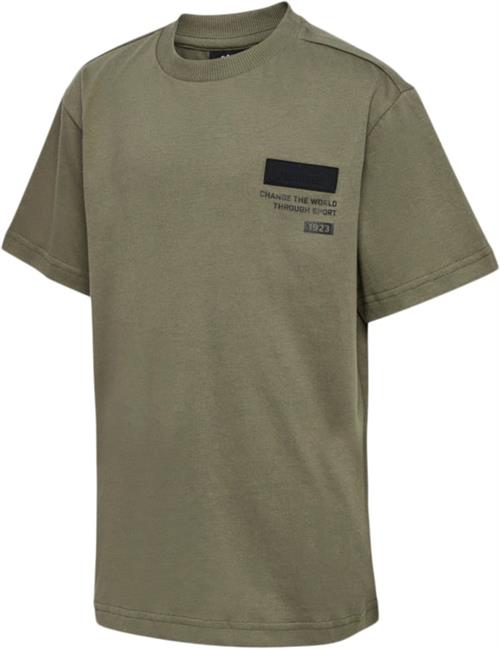 Hummel Hmlarchie Tshirt S/S Str 10 år / 140 cm - Army Kortærmede T-shirts hos Magasin