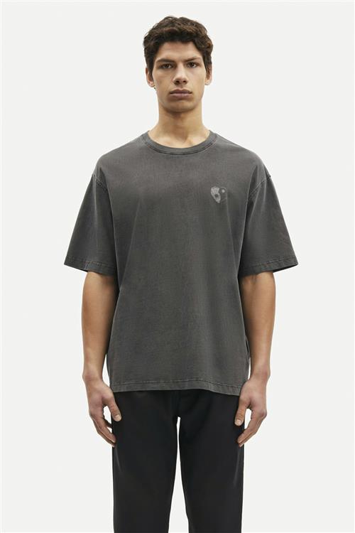 Se Samsøe Samsøe Sapoetry Tshirt 14508 Kvinde Black Balance Toppe Str XS - Bomuld hos Magasin ved Magasin