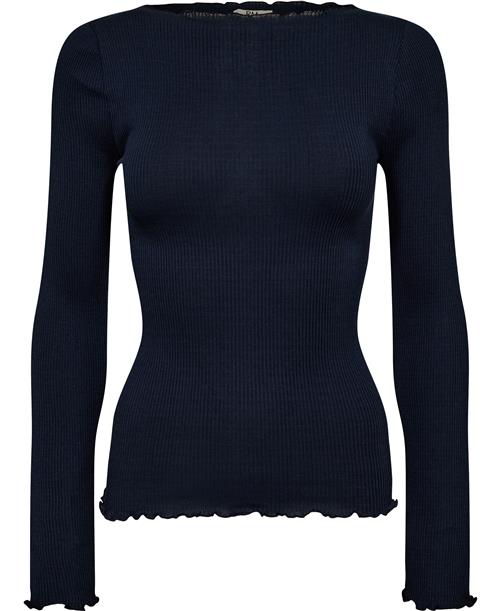 Se RM by Rosemunde Rmwbalta Modal LS Boatneck Blouse Kvinde Blå Kortærmede T-shirts Str L - Bomuld hos Magasin ved Magasin