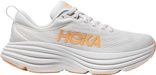 HOKA Bondi 8 Kvinde White / Cantaloupe Sneakers Str 39 1/3 - hos Magasin