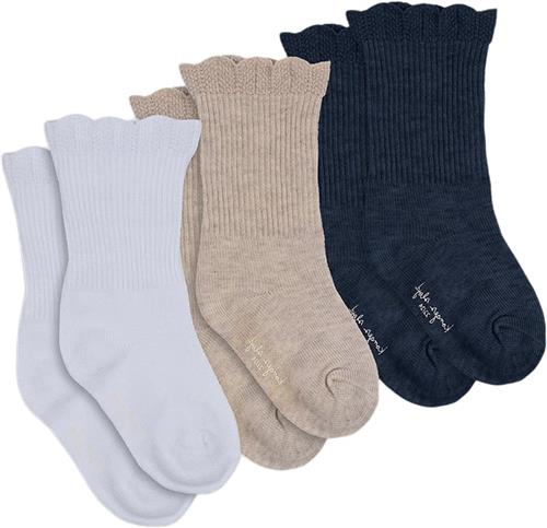 Se Konges Sløjd 3 Pack Frill Socks Str 25-28 - S00045 Strømper Bomuld hos Magasin ved Magasin