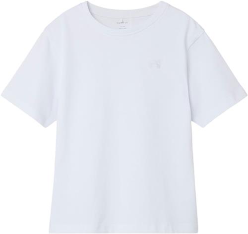 Name It Nkmgreg SS Nreg TOP Noos Str 134/140 - Hvid Kortærmede T-shirts hos Magasin