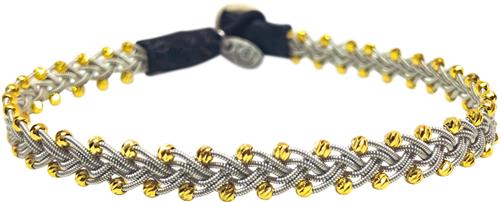 BeChristensen Maria Facet Gold Beads Black L (20-21cm) - Kædearmbånd Med Vedhæng hos Magasin