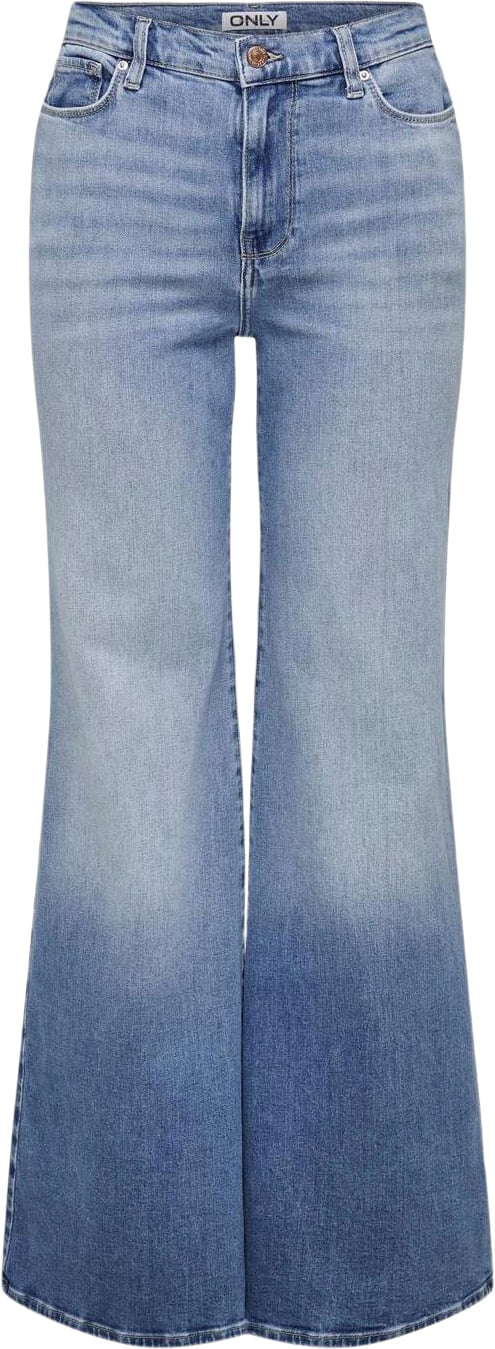 ONLY Onlpatricia HW WD Flared DNM Cro265 Kvinde Blå Flared Jeans Str "32/""30" - hos Magasin