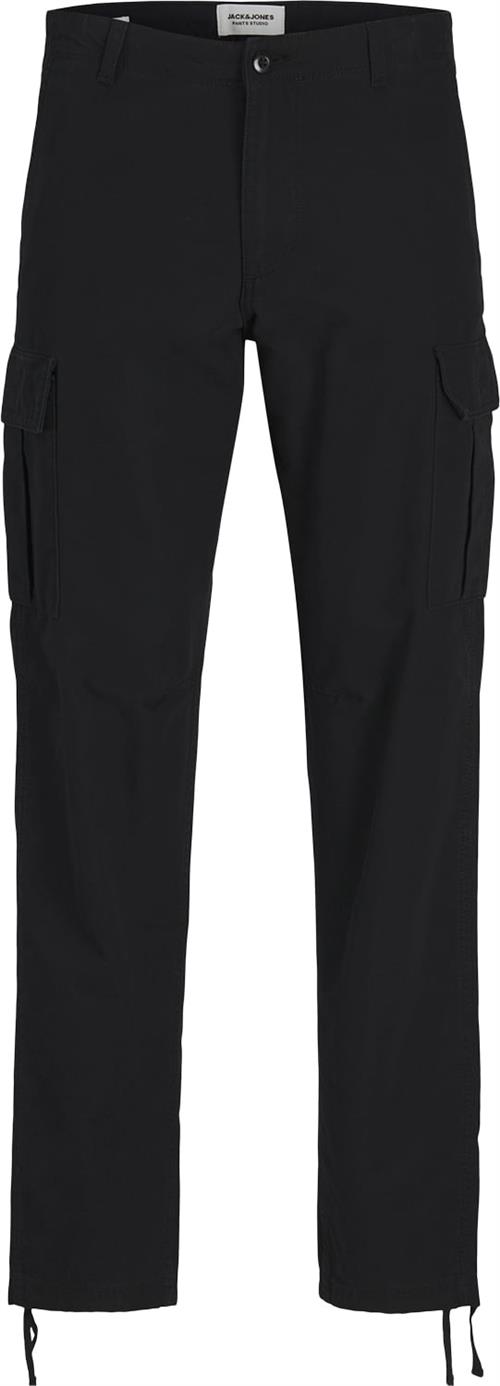 Jack & Jones Jpstkane Jjbarkley Cargo Pant Noos Mand Sort Cargo Bukser Relaxed Fit Str "30/""34" - hos Magasin