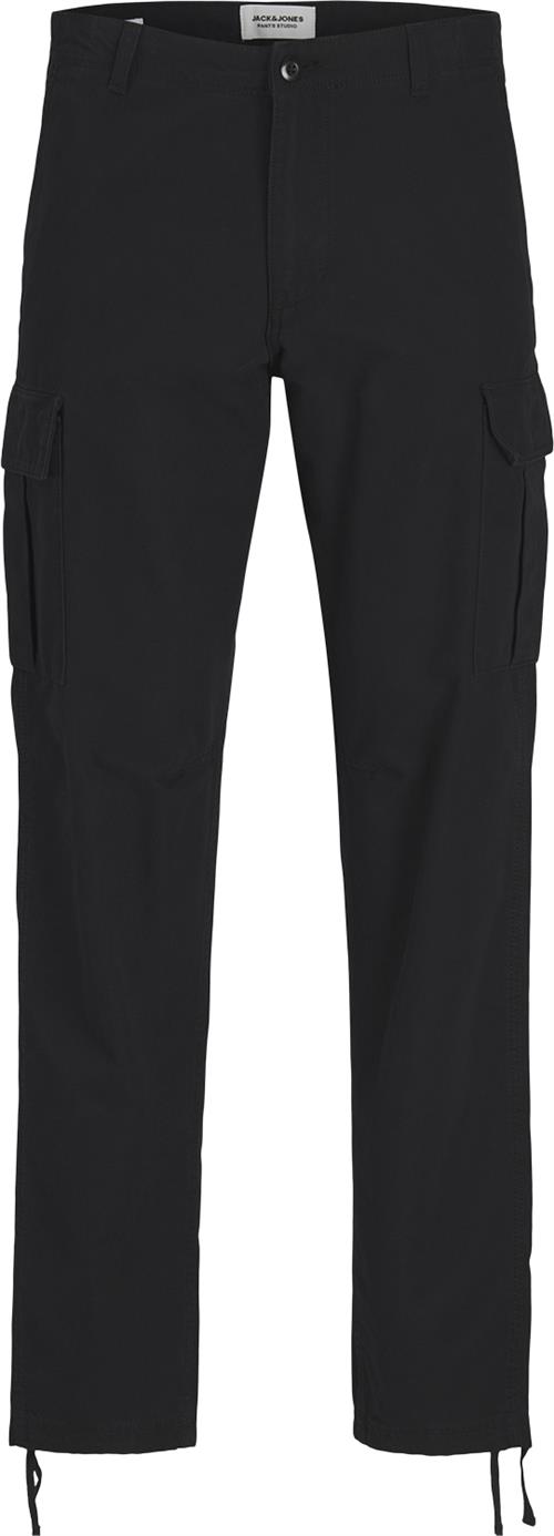 Jack & Jones Jpstkane Jjbarkley Cargo Pant Noos Mand Sort Cargo Bukser Str "34/""32" - hos Magasin