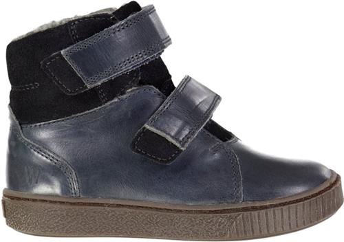 Wheat Hunter Velcro Tex Støvle Black Granite Støvler Str 25 - Uld hos Magasin