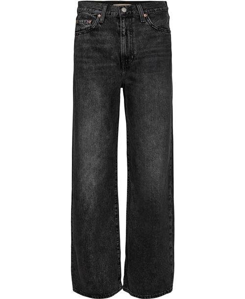 Levi's Ribcage Wide LEG H223 Swipe UP Kvinde Sort Wide Jeans Str W28 / L34 - hos Magasin