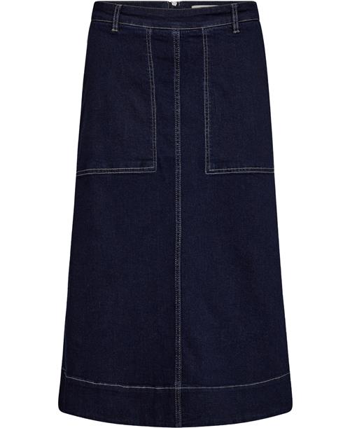 Se Magasin du Nord Collection Magasin Esther 6G Kvinde Dark Blue Denim Maxi Nederdele Str XS Bomuld ved Magasin