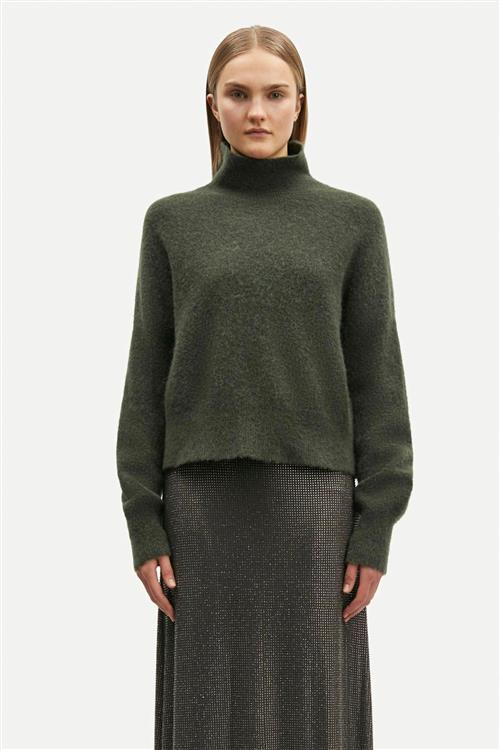 Samsøe Samsøe Nola tn 7355 Kvinde Forest Night Sweaters Str XS - hos Magasin