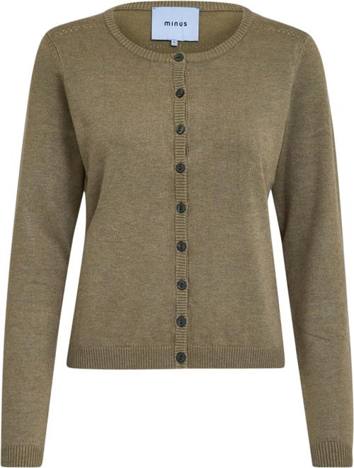 Se Minus Msnew Laura Knit Cardigan Kvinde Gothic Olive Melange Cardigans Str S - hos Magasin ved Magasin