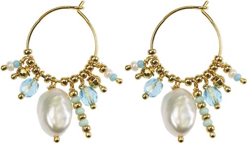 Hultquist Ocean Earrings Length: 3.5 cm - Creoler hos Magasin