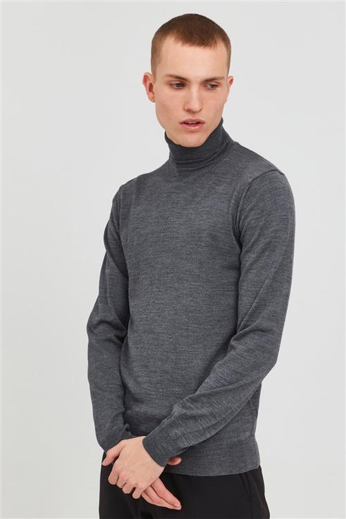 Se Casual Friday Cfkonrad Merino Roll Neck Knit Mand Pewter Mix Turtlenecks Str L Merino - hos Magasin ved Magasin