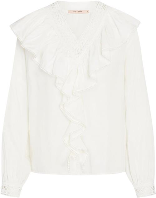 Rue de Femme Karma Blouse RdF Kvinde Offwhite Langærmede Bluser Str L - hos Magasin