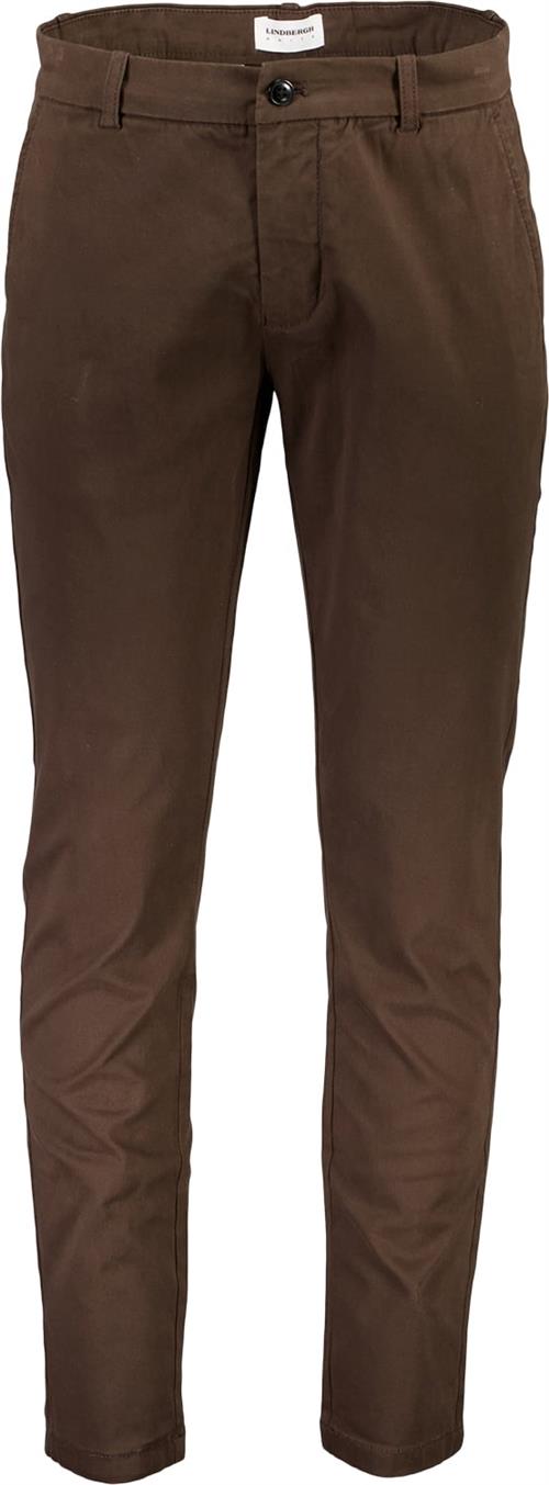 Lindbergh Superflex Chino Pants Mand Brun Chinos Str 31/30 - hos Magasin