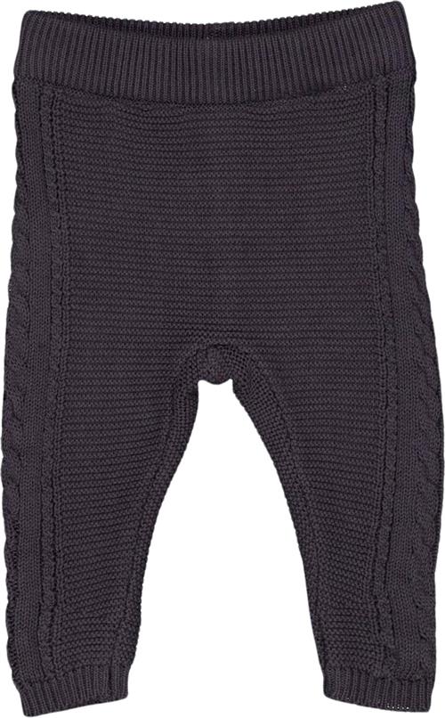 Se Müsli by Green Cotton Knit Cable Pants Baby Str 62 - Mystery Blue Bukser Bomuld hos Magasin ved Magasin