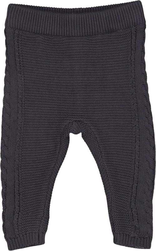 Müsli by Green Cotton Knit Cable Pants Baby Str 80 - Mystery Blue Bukser Bomuld hos Magasin