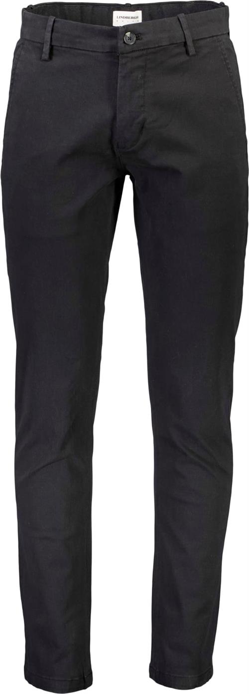 Lindbergh Chinos med Superflex Mand Sort Chinos Str 30/34 - hos Magasin