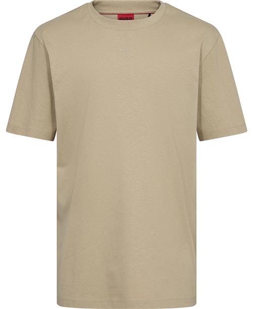 HUGO Dapolino Mand Open Beige Kortærmede T-shirts Str M - hos Magasin