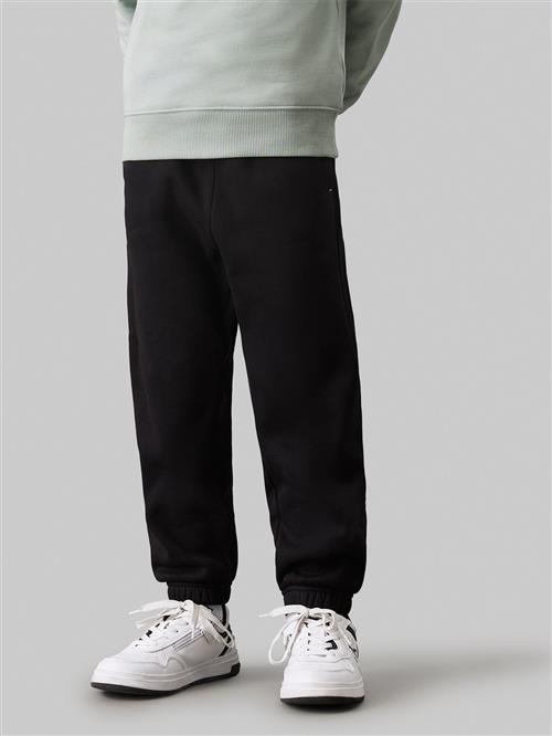 Calvin Klein Waistband EMB. Fleece Jogger Str 10 - Ck Black Bukser hos Magasin