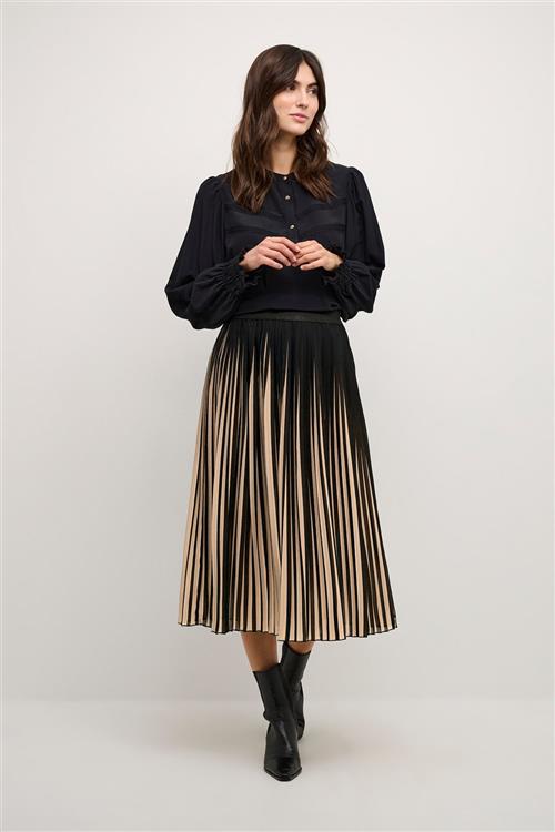 Culture Cucarly Skirt Kvinde Black Midi Nederdele Str XS - hos Magasin