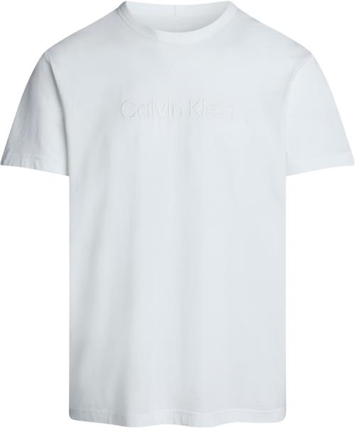 Calvin Klein S/S Crew Neck Mand White Kortærmede T-shirts Str S - hos Magasin