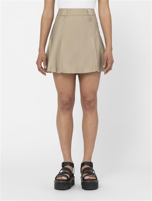 Dickies Elizaville Skirt W Khaki Kvinde Khaki Korte Nederdele Str S - hos Magasin