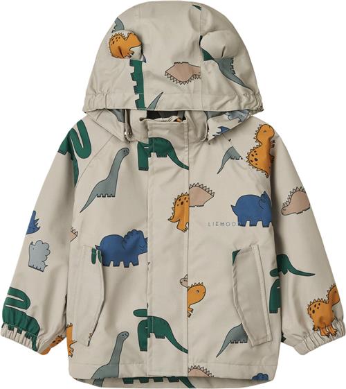 Se Liewood Manu Jacket Dinosaurs / Mist80 Str 104 - Dinosaurs / Mist Regntøj hos Magasin ved Magasin