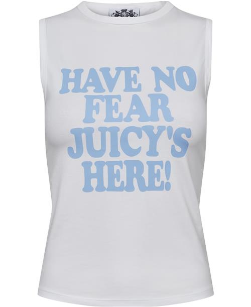 Juicy Couture Have NO Fear Tank Kvinde White Toppe Str XS - hos Magasin