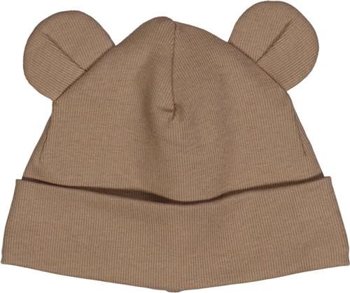 Se Müsli by Green Cotton Rib Bear Beanie 68/74 - Huer Bomuld hos Magasin ved Magasin