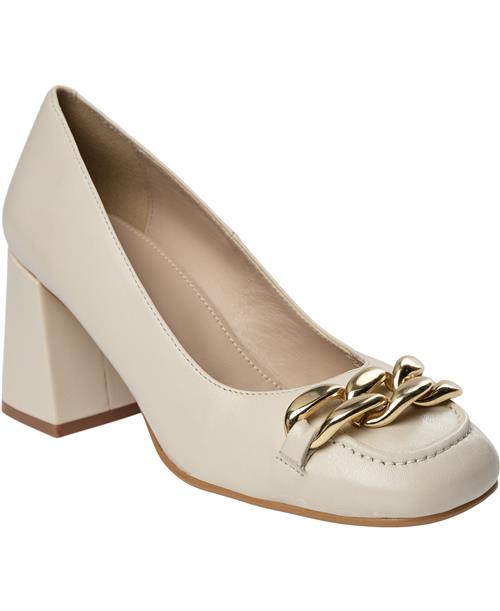 Se Gardenia Donna Kvinde Cream Pumps & Stiletter Str 39 - Læder hos Magasin ved Magasin