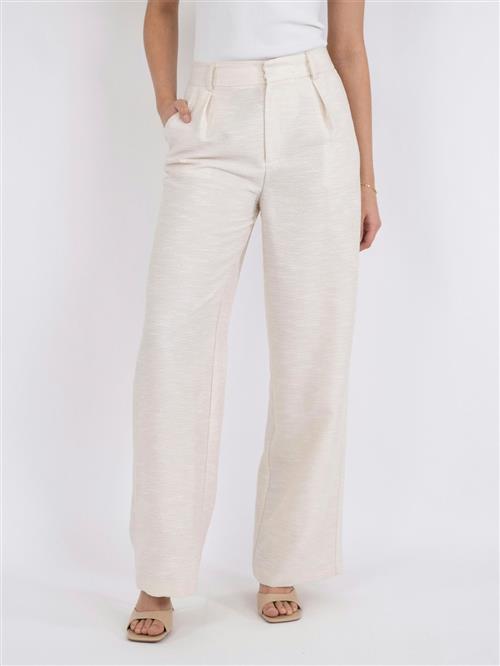 Se Neo Noir Alessandra Boucle Pants Kvinde Creme Bukser Med Lige Ben Str 40 - hos Magasin ved Magasin