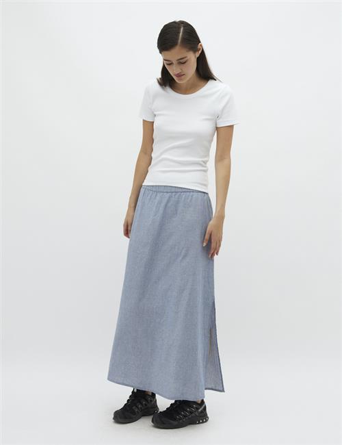 mbyM Niam Kvinde Blue White Stripe Maxi Nederdele Str L - hos Magasin