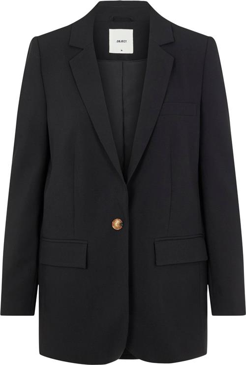 Se Object Objsigrid L/S Blazer Noos Kvinde Black Blazere Str 40 - hos Magasin ved Magasin