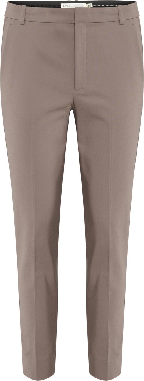 Se InWear Zella Pant Kvinde Sandy Grey Bukser Med Smalle Ben Regular Fit Str 44 - hos Magasin ved Magasin