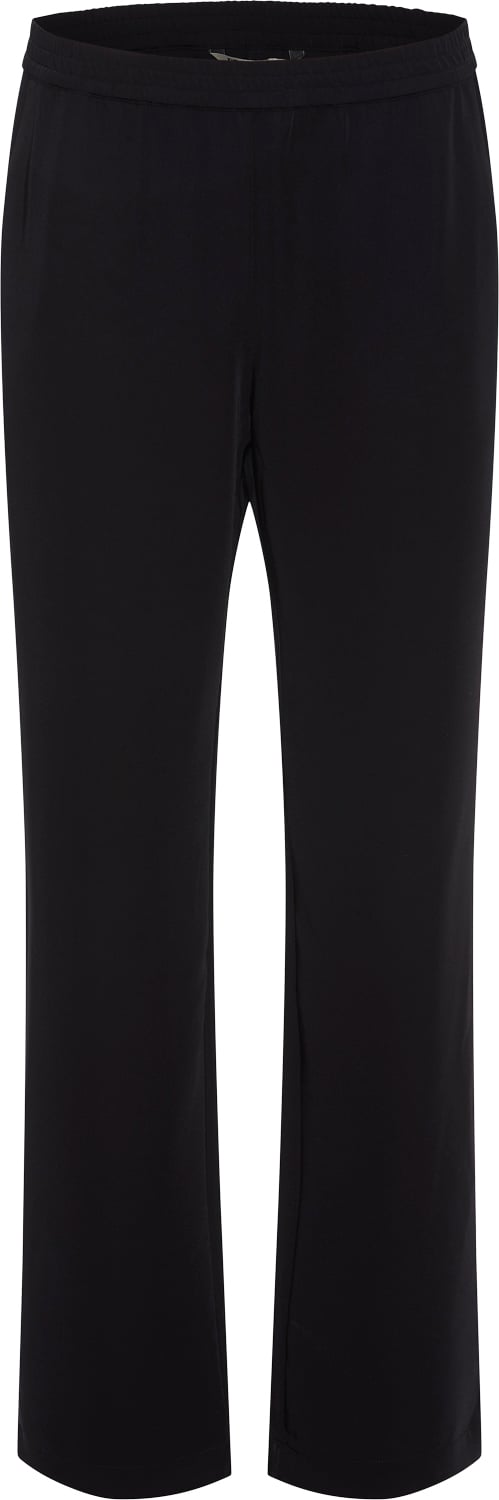 PBO ¤ Amalie Pants ¤ Kvinde Black Bukser Med Lige Ben Str 44 - hos Magasin