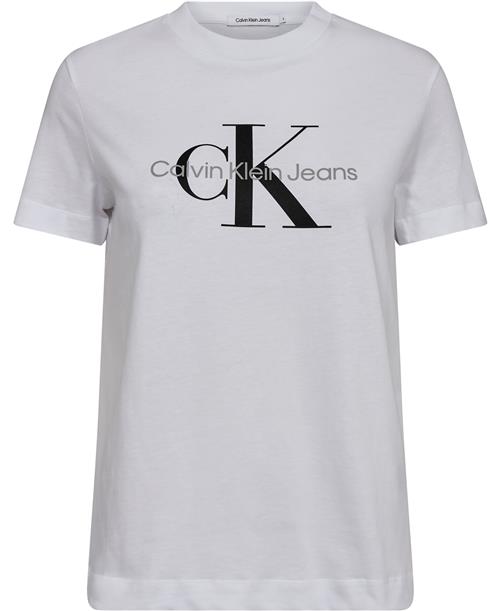 Calvin Klein Sweatshirt With Monologo Kvinde Yaf Kortærmede T-shirts Str XL - Bomuld hos Magasin