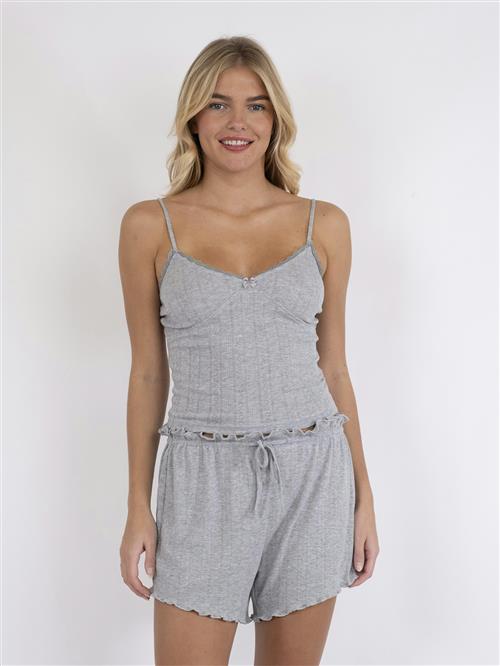 Se Neo Noir Lindsay Pointelle Top Kvinde Light Grey Toppe Str 34 - hos Magasin ved Magasin