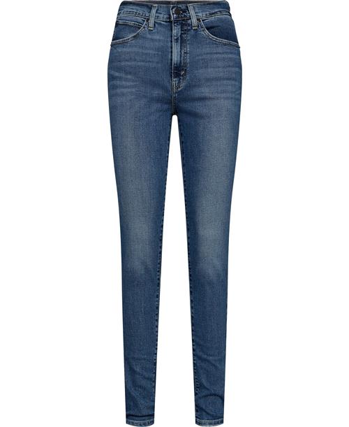 Levi's Retro High Skinny RUN THE Worl Kvinde Med Indigo - Worn In Skinny Jeans Str W29 / L30 - hos Magasin