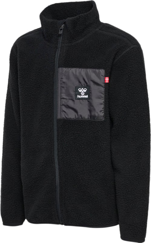 Se Hummel Hmlatlas Fleece ZIP Jacket Str 9 år / 134 cm - Sort Fleece hos Magasin ved Magasin